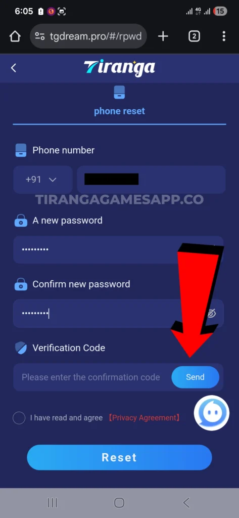 TirangaLottery password reset and OTP safety guide